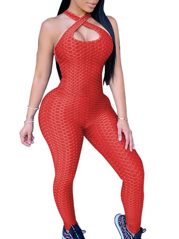 Combinaison Crayon Sexy Pleine Longueur Dos Nu Taille Haute Pour Femmes