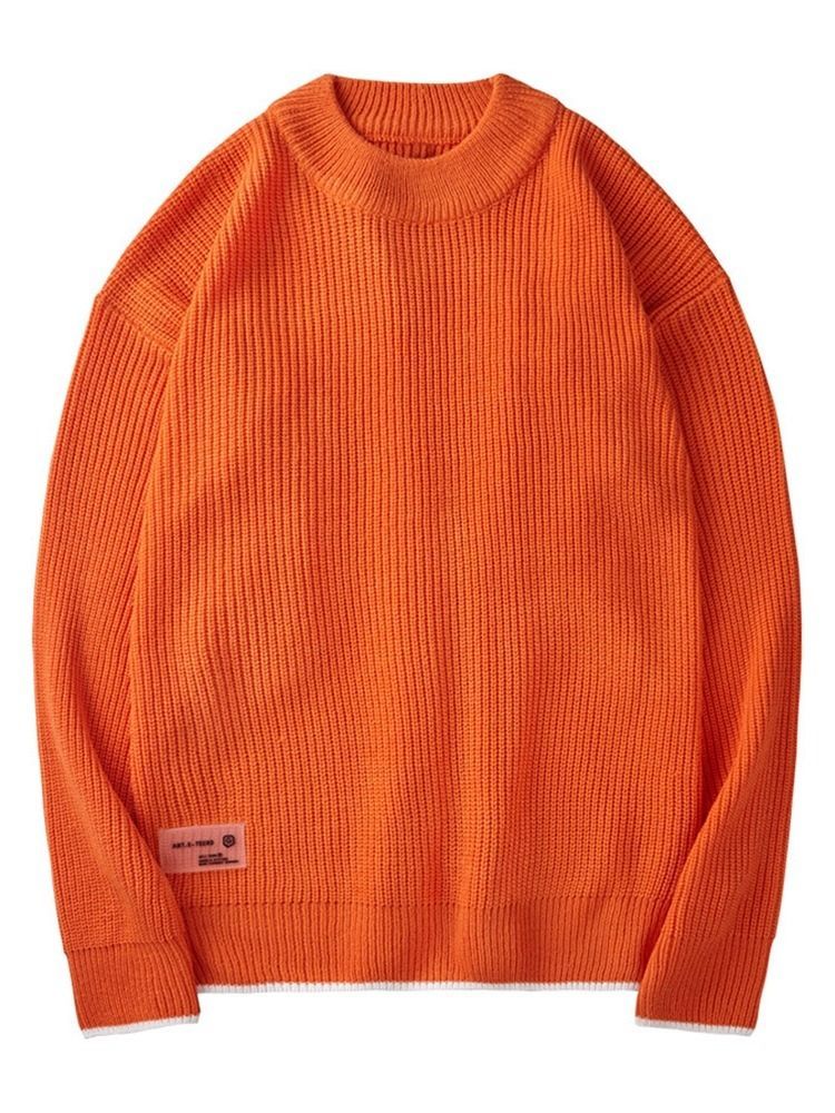 Pull Ample Standard À Blocs De Couleurs Pour Hommes