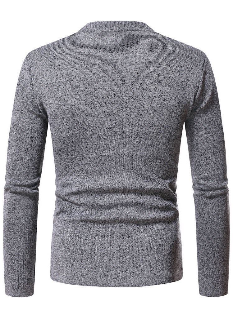 Pull À Boutonnage Simple Bouton Standard Pour Hommes