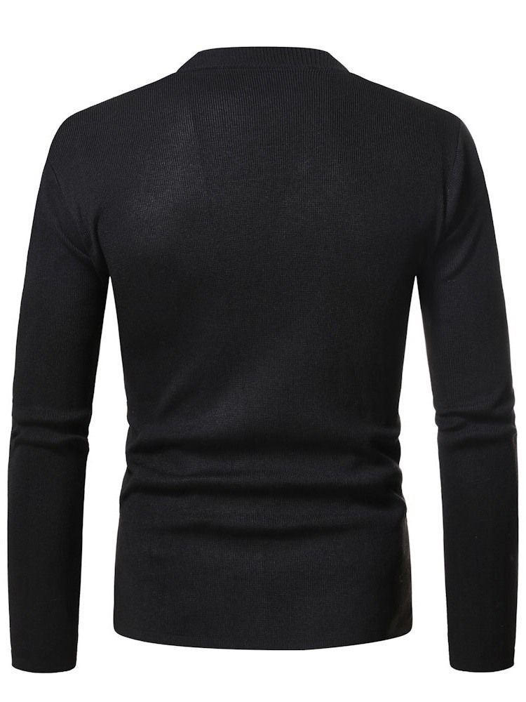 Pull À Boutonnage Simple Bouton Standard Pour Hommes