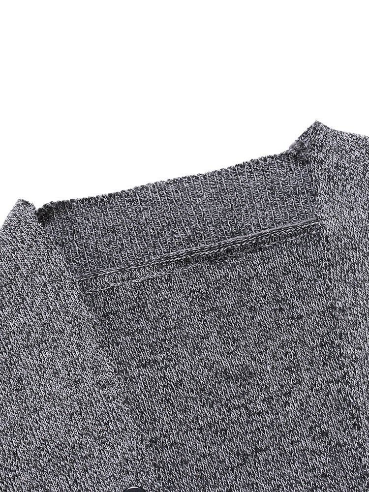 Pull À Boutonnage Simple Bouton Standard Pour Hommes