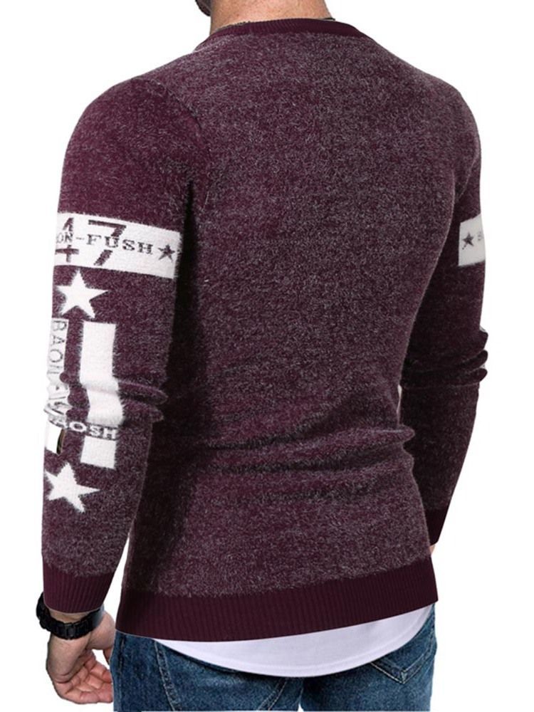 Pull À Col Rond Standard Pour Hommes Européens