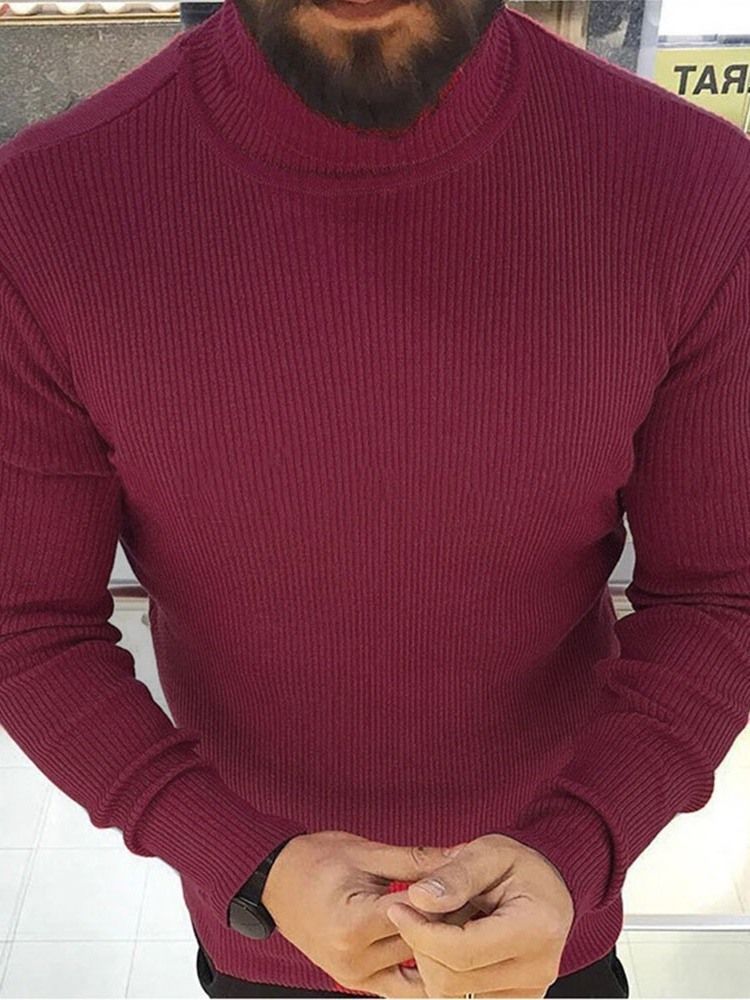 Pull À Col Roulé Standard Pour Hommes Décontractés D'hiver