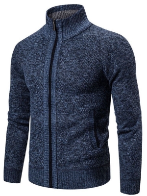 Pull D'automne Mince Standard À Blocs De Couleurs Pour Hommes