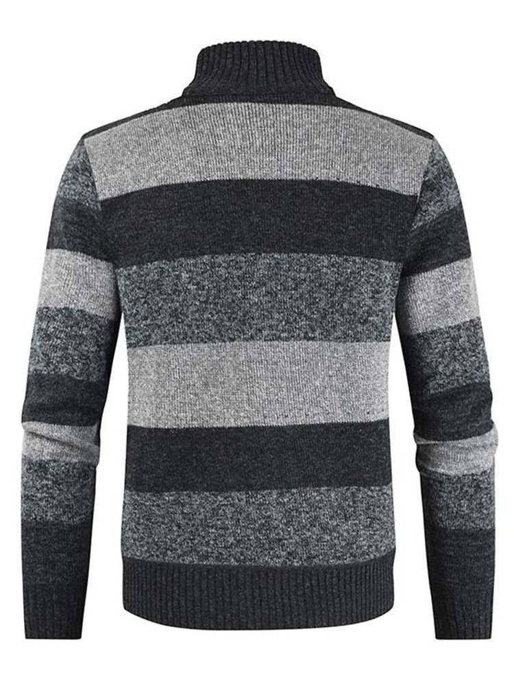 Pull D'automne Slim À Col Montant Standard Pour Hommes