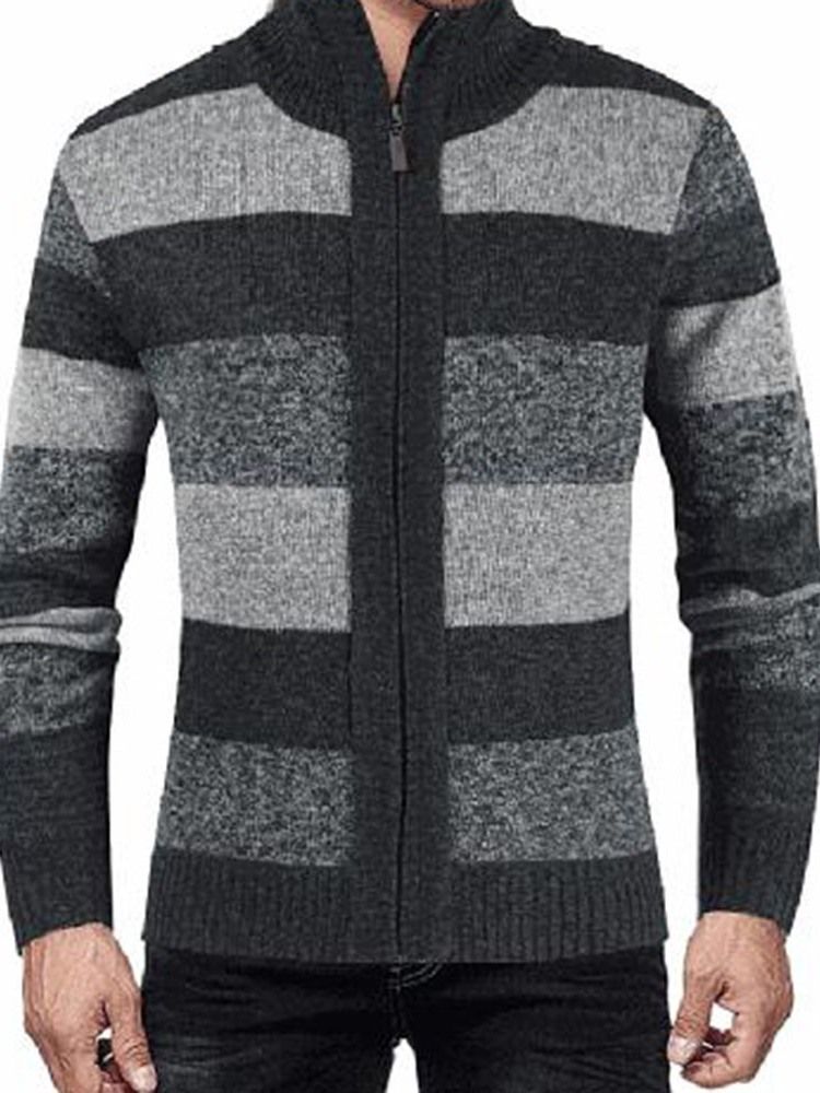 Pull D'automne Slim À Col Montant Standard Pour Hommes