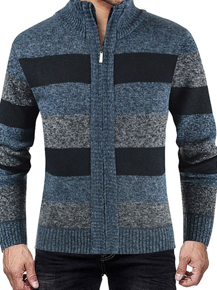 Pull D'automne Slim À Col Montant Standard Pour Hommes