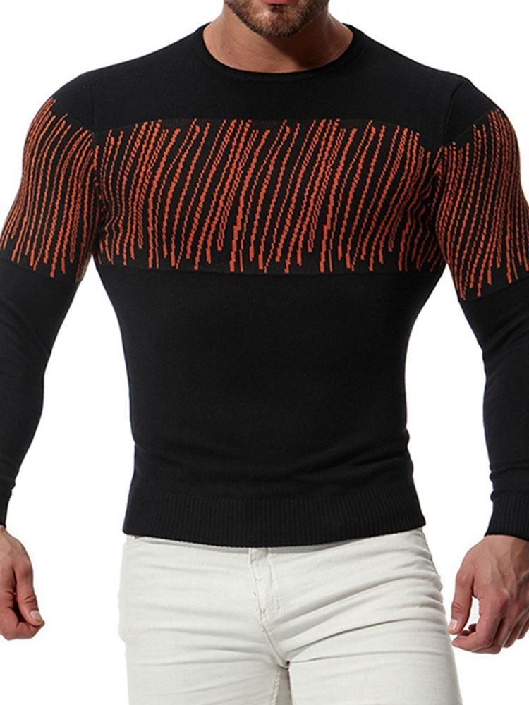 Pull Décontracté À Col Rond Pour Hommes