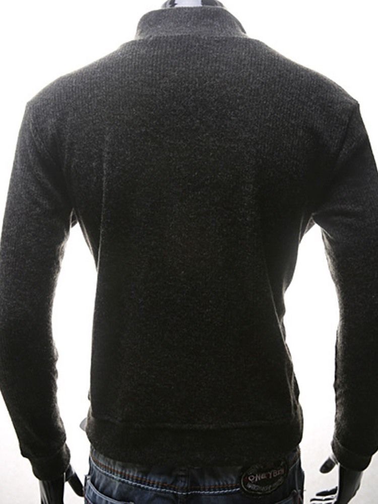 Pull Décontracté D'automne En Patchwork De Blocs De Couleurs Standard Pour Hommes