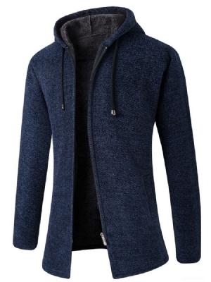 Pull D'hiver À Capuche Standard Uni Pour Hommes