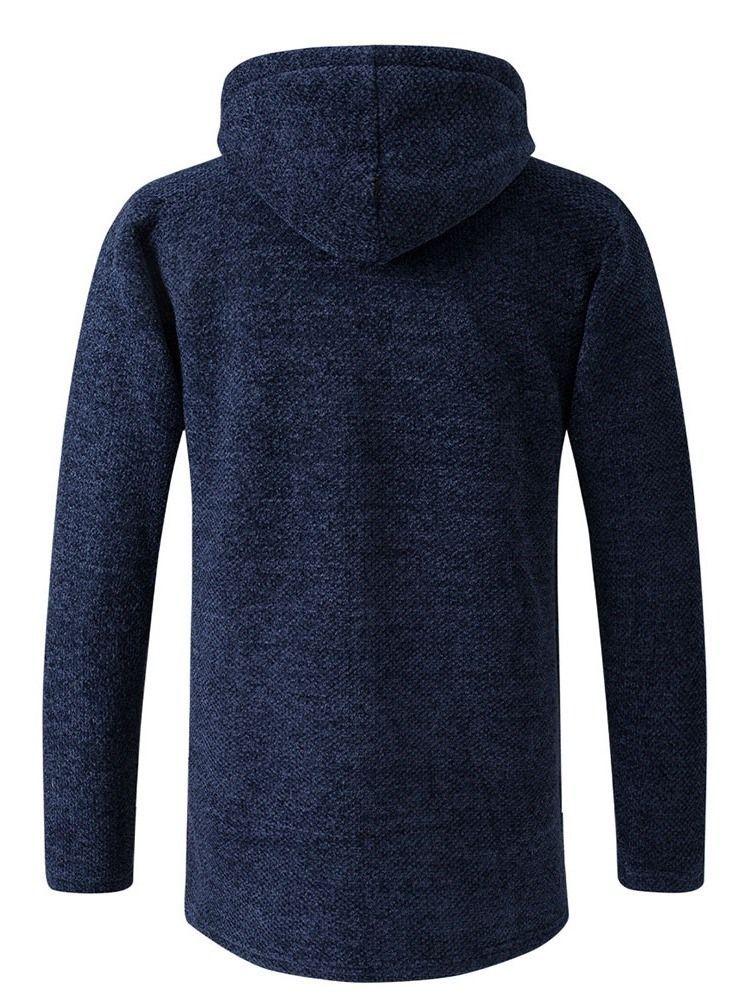 Pull D'hiver À Capuche Standard Uni Pour Hommes