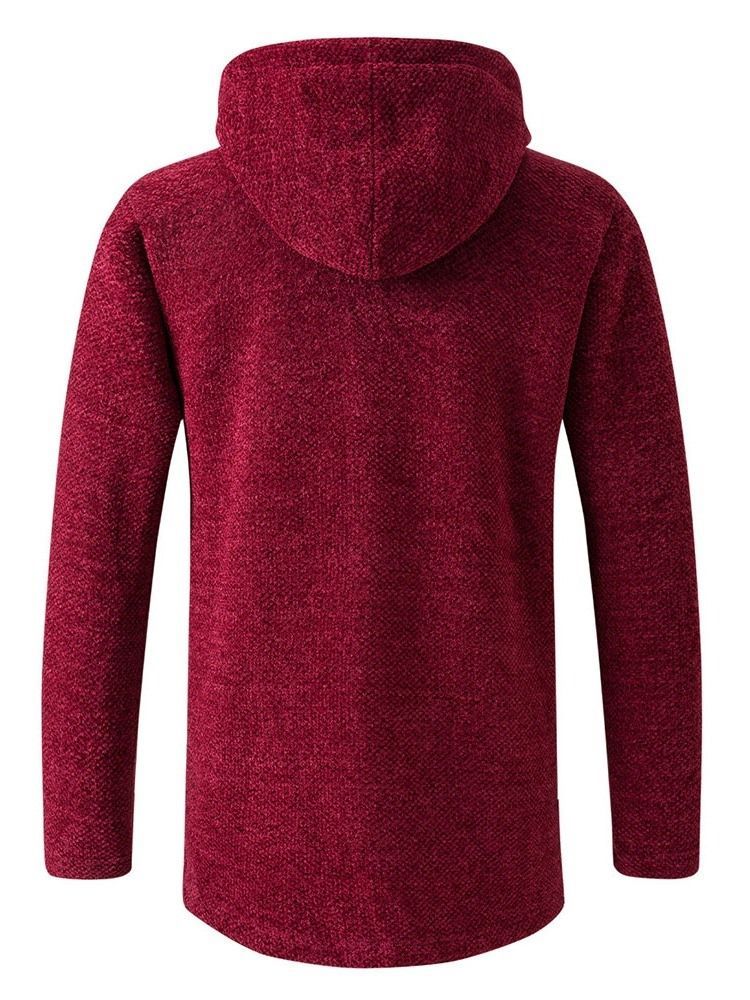 Pull D'hiver À Capuche Standard Uni Pour Hommes