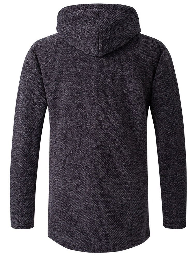 Pull D'hiver À Capuche Standard Uni Pour Hommes