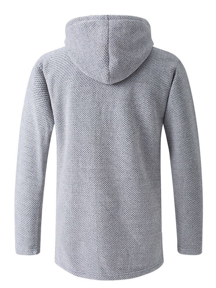 Pull D'hiver À Capuche Standard Uni Pour Hommes