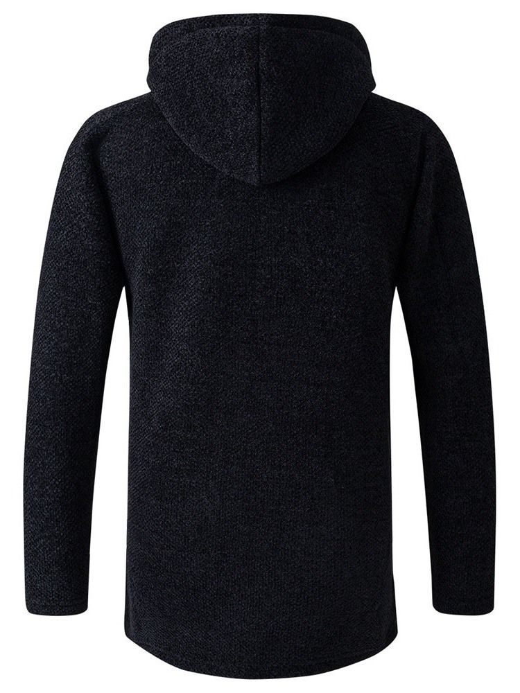 Pull D'hiver À Capuche Standard Uni Pour Hommes