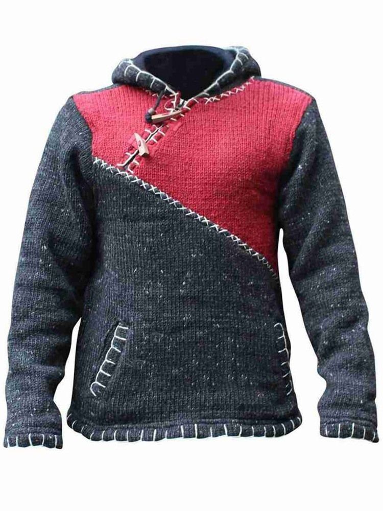 Pull Droit Européen À Capuche Standard Pour Hommes