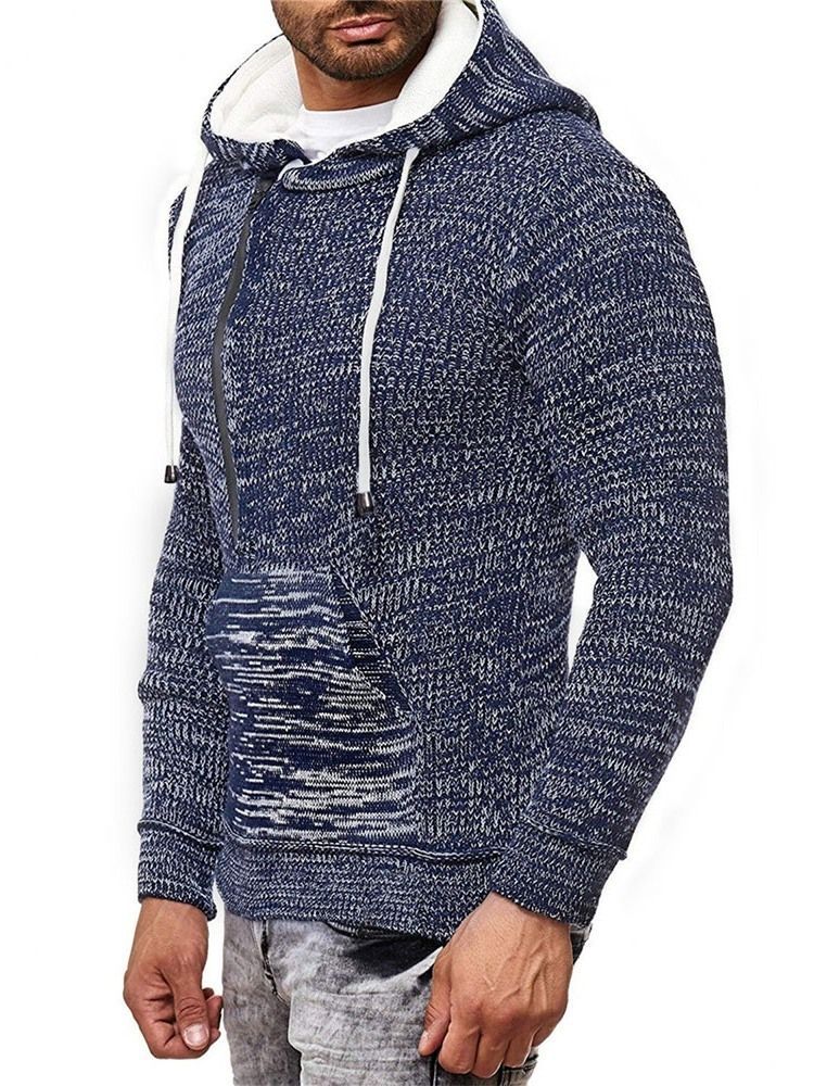 Pull Européen D'automne À Capuche Standard Pour Hommes