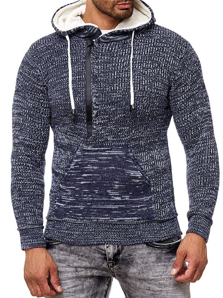 Pull Européen D'automne À Capuche Standard Pour Hommes