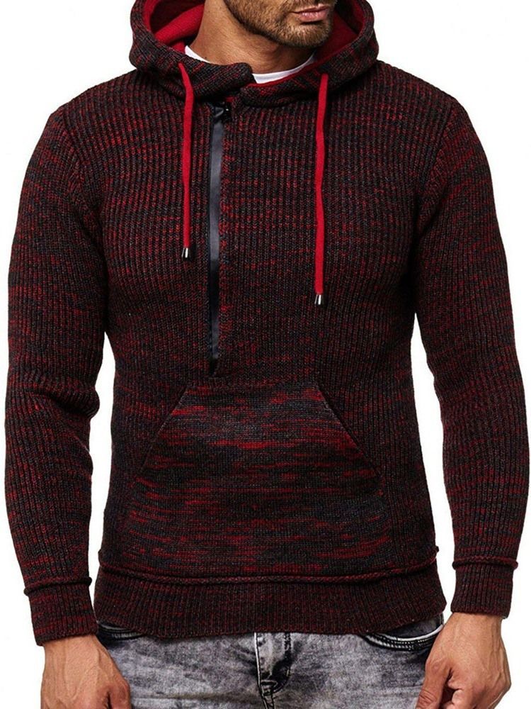 Pull Européen D'automne À Capuche Standard Pour Hommes