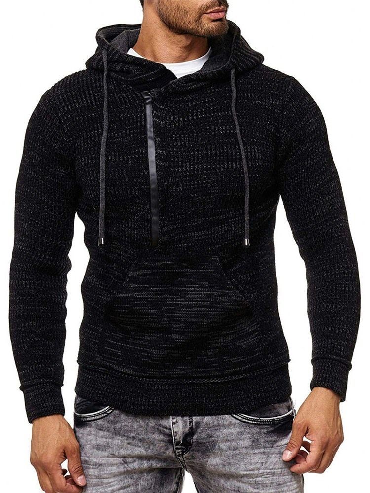 Pull Européen D'automne À Capuche Standard Pour Hommes