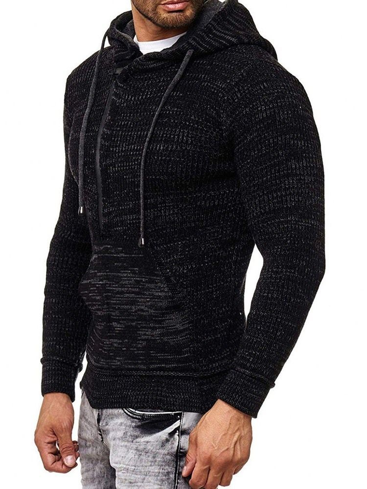 Pull Européen D'automne À Capuche Standard Pour Hommes