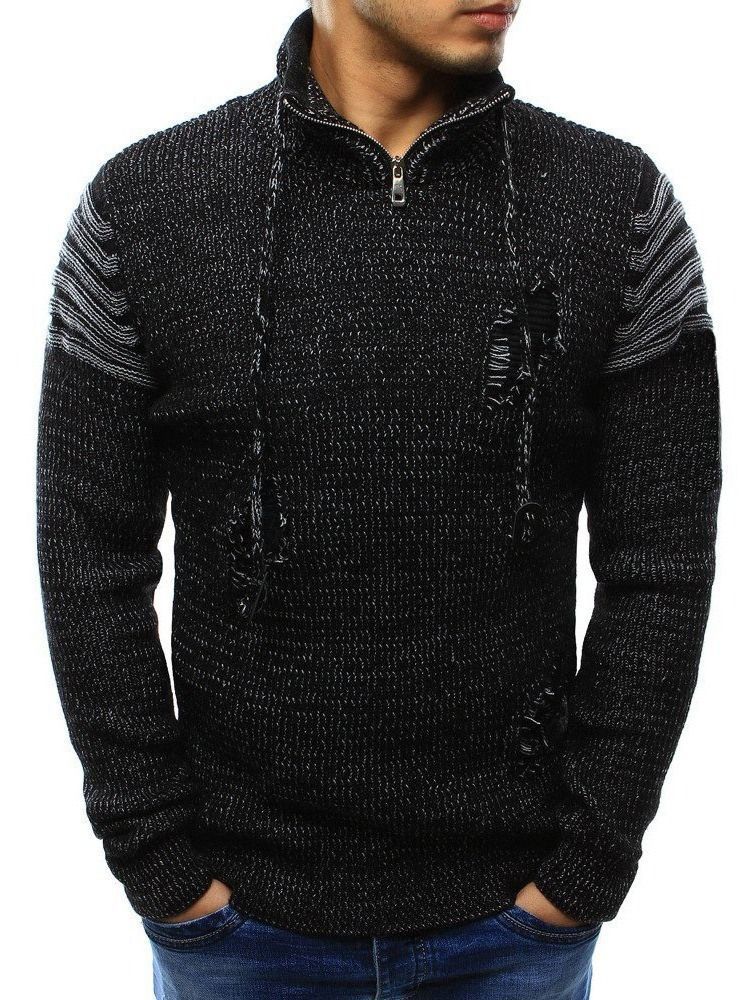 Pull Européen D'hiver À Blocs De Couleurs Standard Pour Hommes