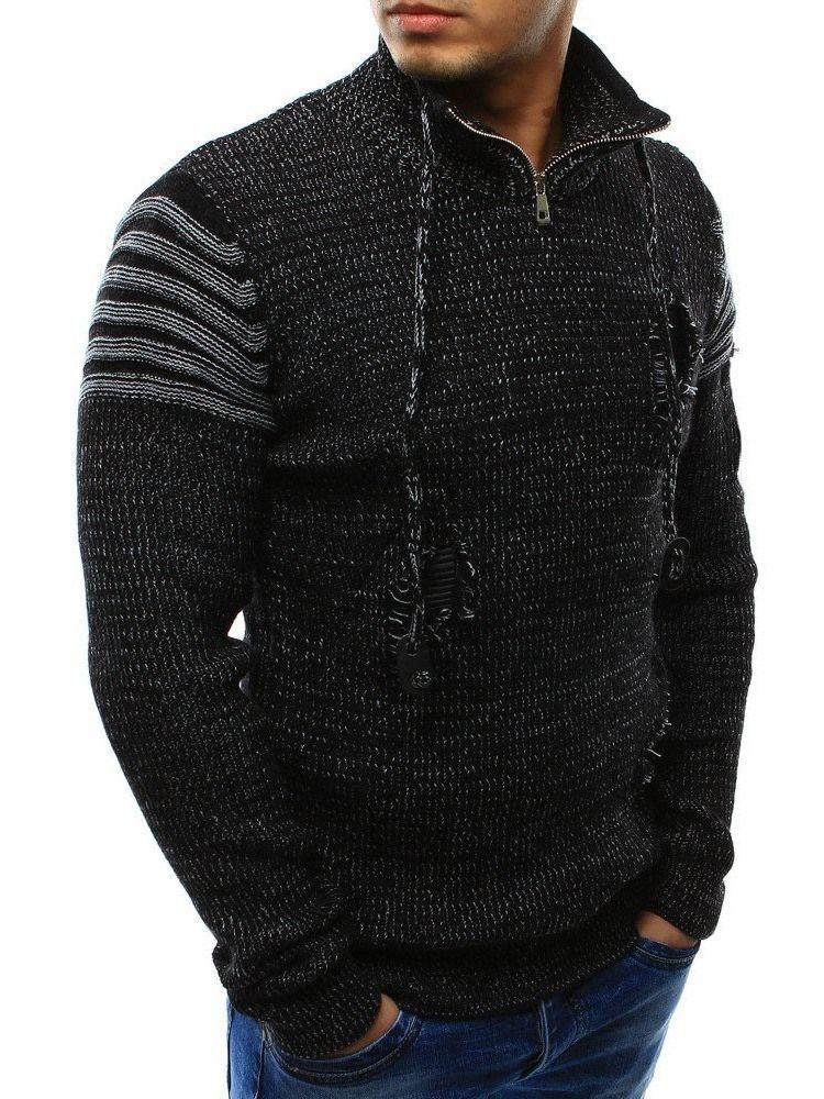 Pull Européen D'hiver À Blocs De Couleurs Standard Pour Hommes