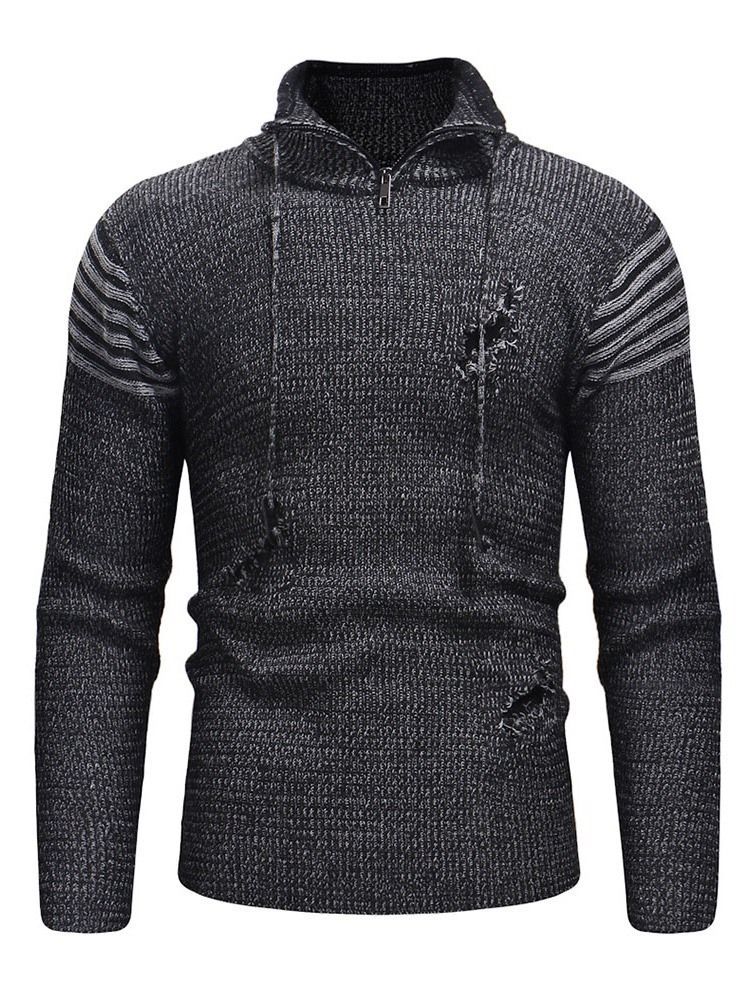 Pull Européen D'hiver À Blocs De Couleurs Standard Pour Hommes