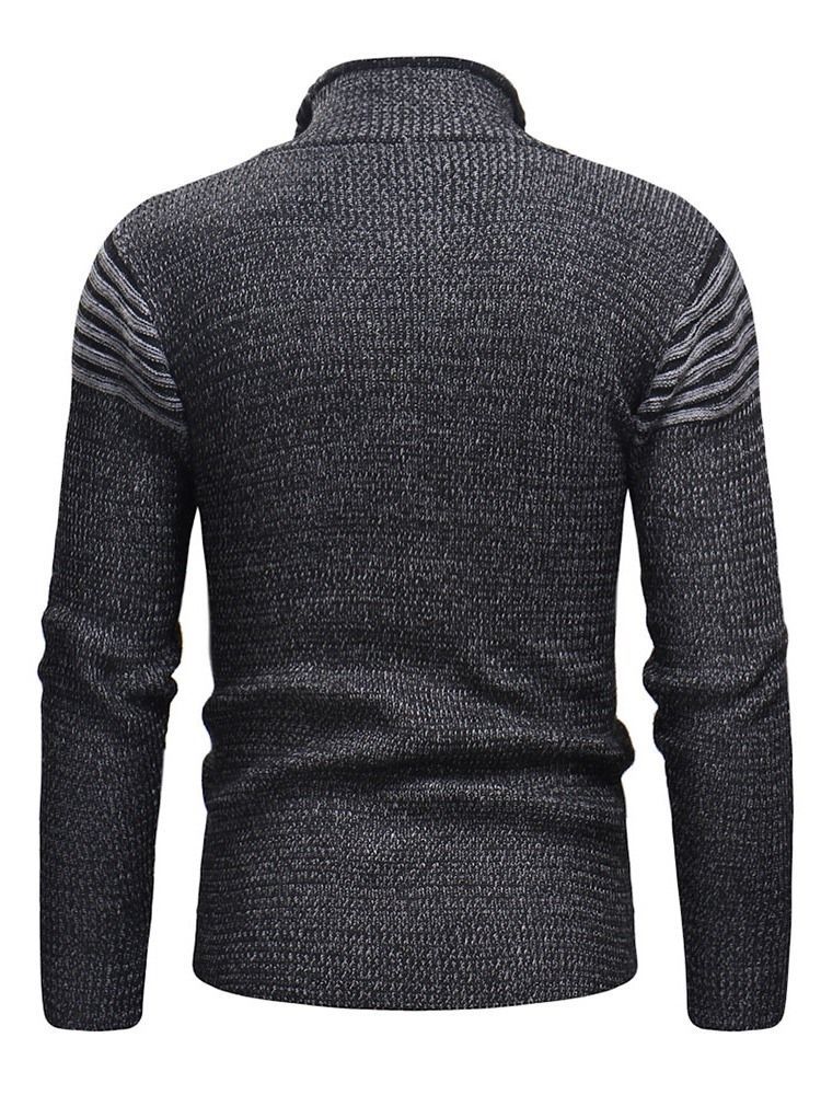 Pull Européen D'hiver À Blocs De Couleurs Standard Pour Hommes