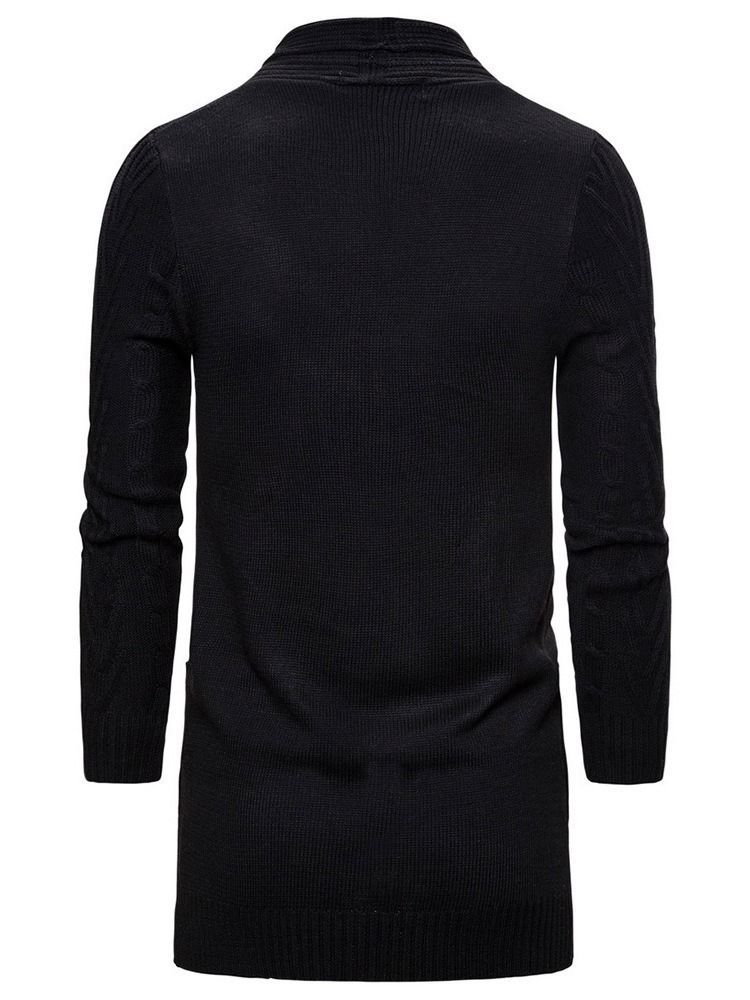 Pull Pour Hommes Avec Poche Mi-longue Color Block