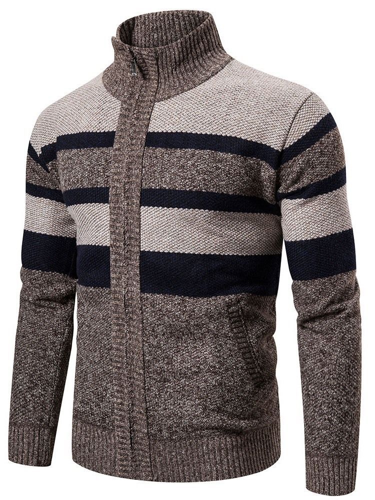 Pull À Rayures Standard Pour Hommes D'automne Coréen