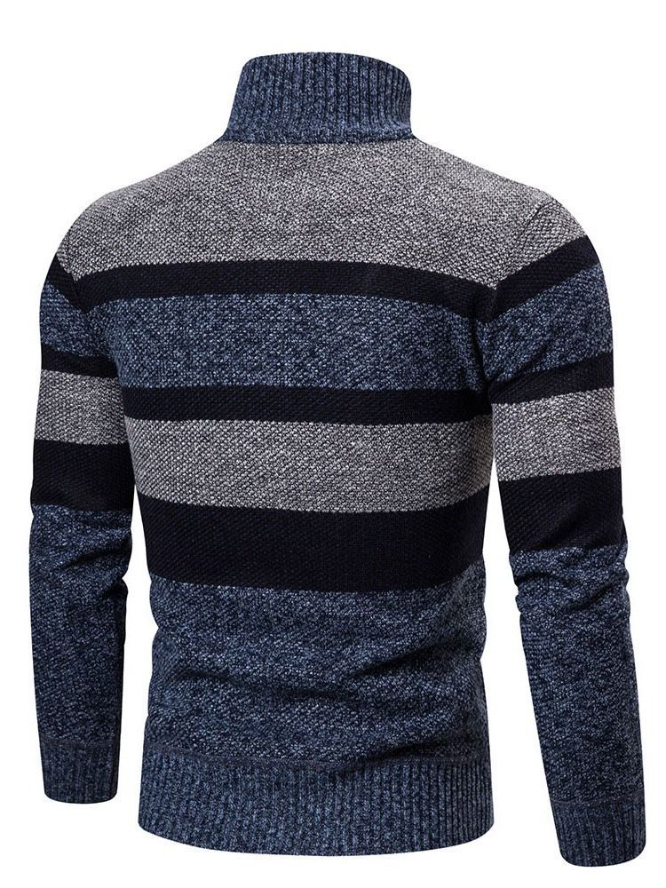 Pull À Rayures Standard Pour Hommes D'automne Coréen