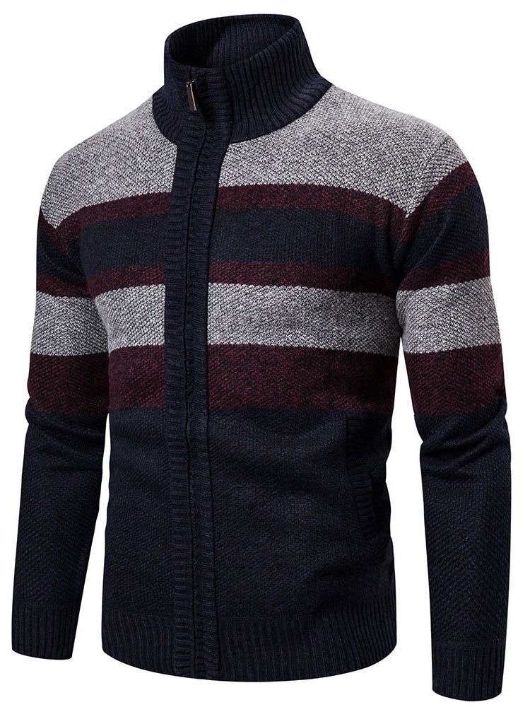 Pull À Rayures Standard Pour Hommes D'automne Coréen