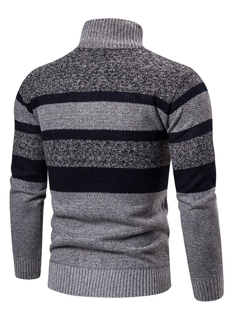 Pull À Rayures Standard Pour Hommes D'automne Coréen