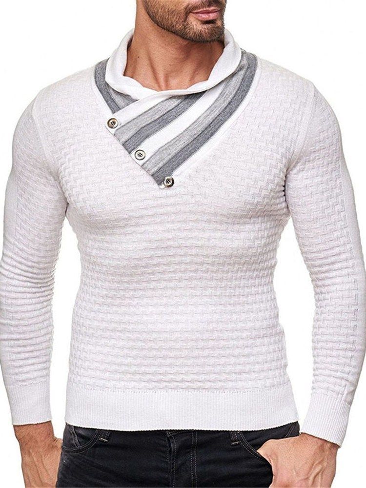 Pull À Rayures Standard Pour Hommes Européens D'automne