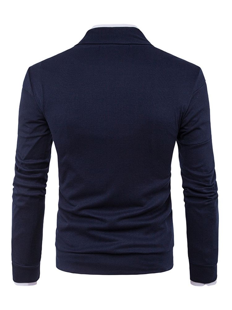 Pull Simple Boutonnage Chaud Décontracté Pour Hommes