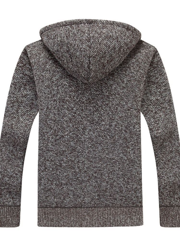 Pull Simple À Capuche Standard Droit Pour Hommes