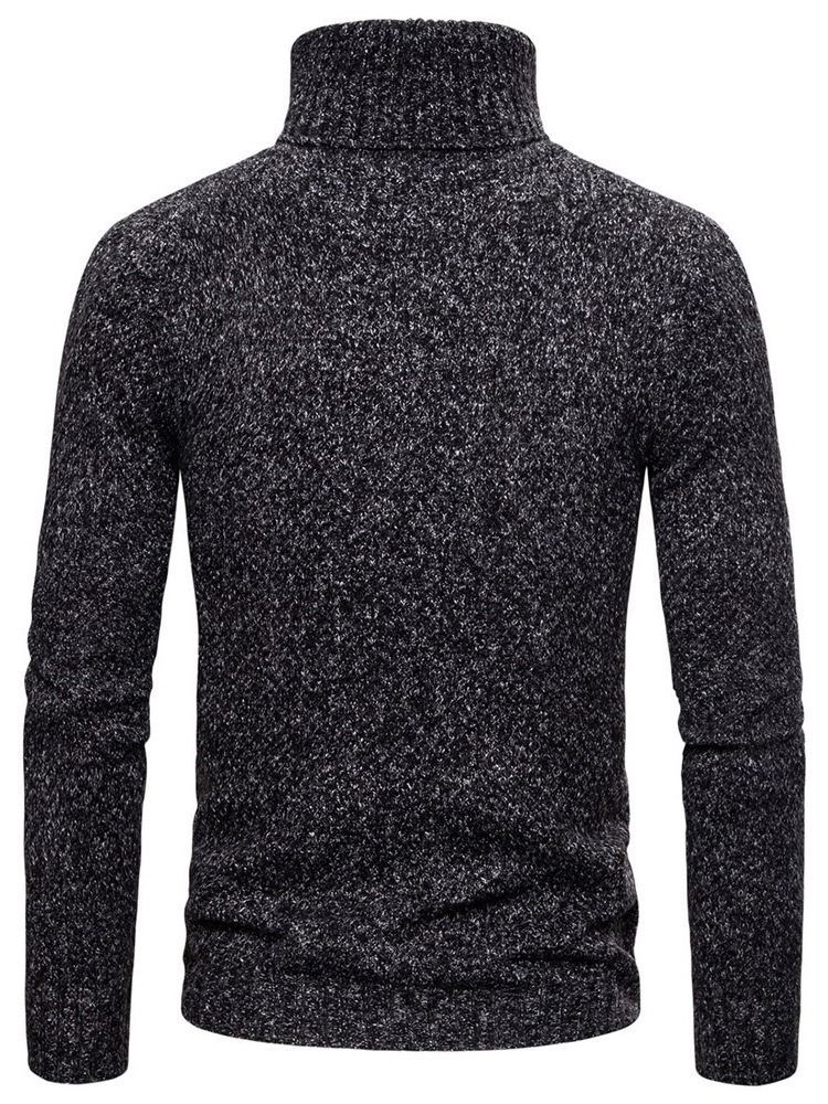 Pull Simple À Col Roulé Standard Pour Hommes