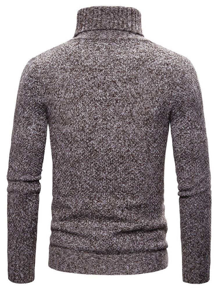 Pull Simple À Col Roulé Standard Pour Hommes