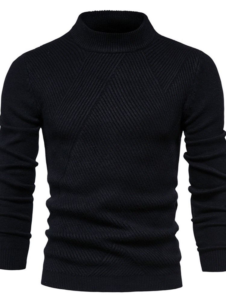 Pull Simple D'hiver Décontracté Pour Hommes