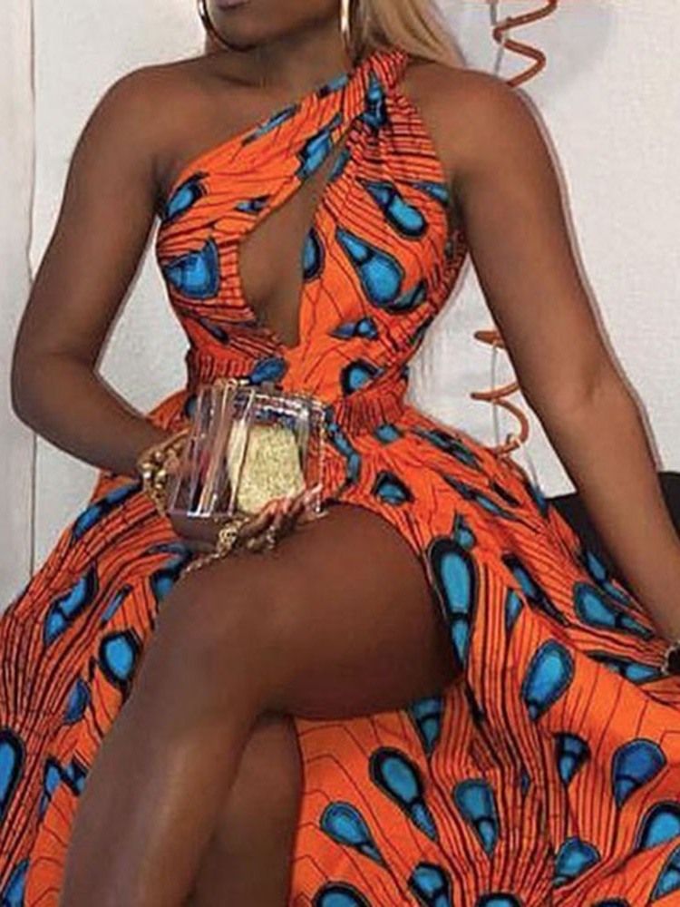 Robe Africaine Sans Manches À Taille Standard Et Longueur Au Sol Pour Femmes