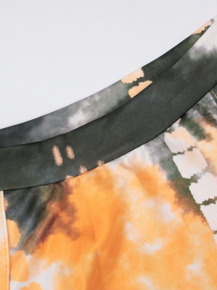 Robe À Enfiler Sans Manches Pour Femmes Longueur Au Sol Et Tie-dye