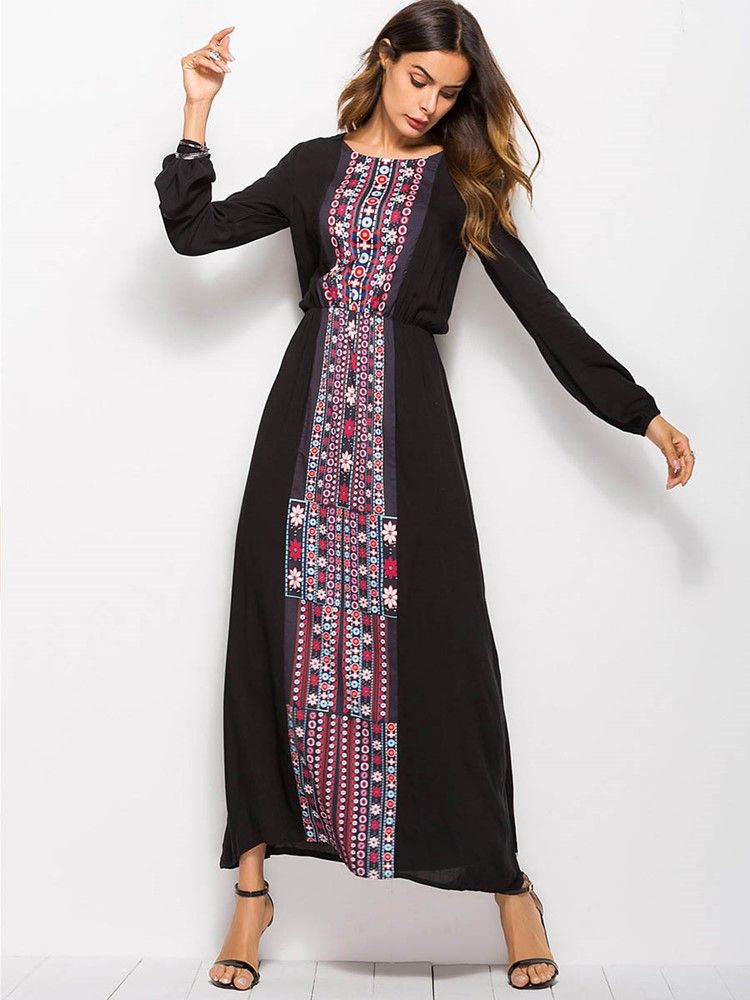 Robe Longue Bleue À La Mode Africaine Pour Femmes