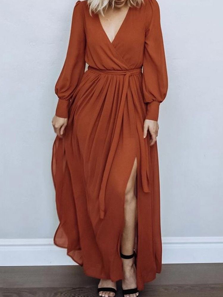 Robe À Manches Longues Et À Manches Longues Pour Femmes