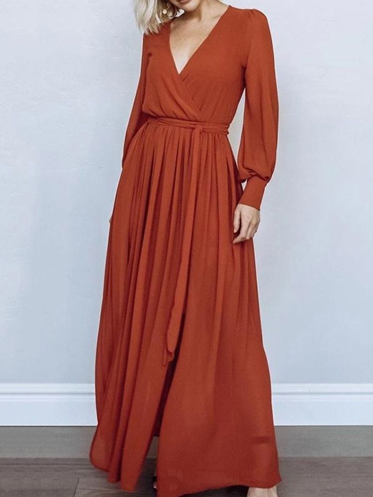 Robe À Manches Longues Et À Manches Longues Pour Femmes