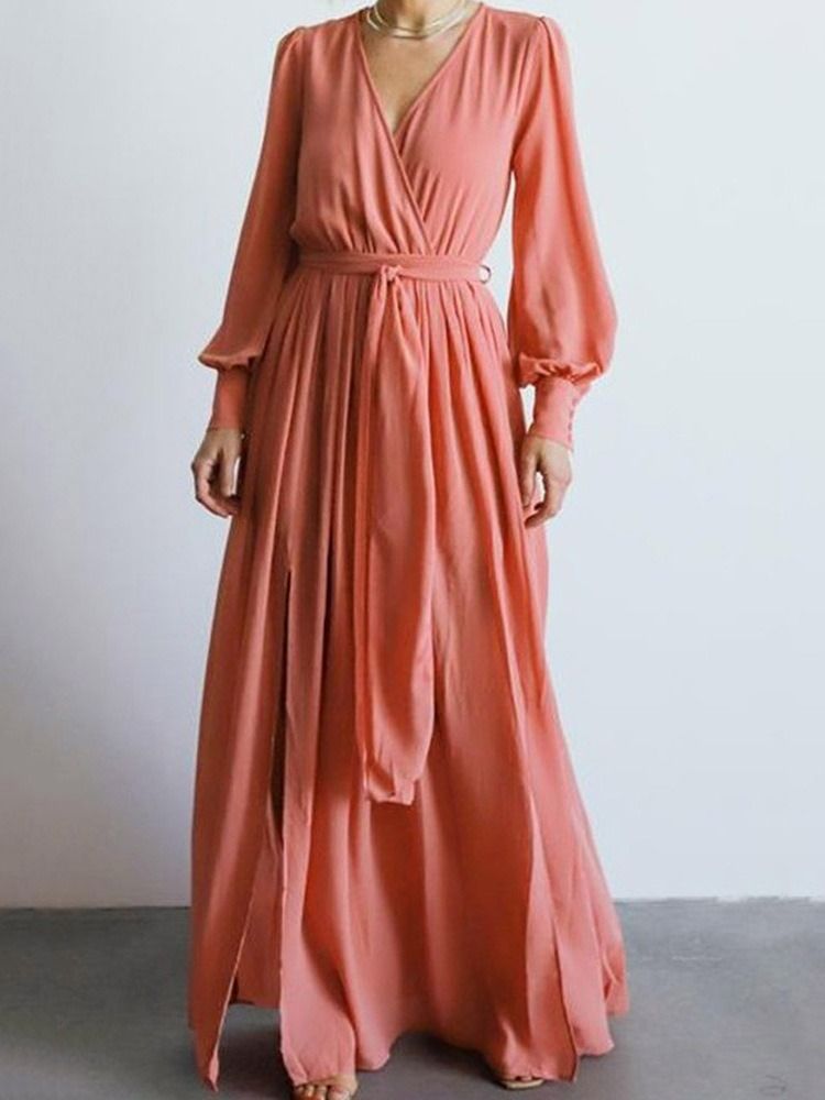 Robe À Manches Longues Et À Manches Longues Pour Femmes