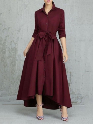 Robe À Manches Longues Et À Lacets À Manches Neufs Pour Femmes