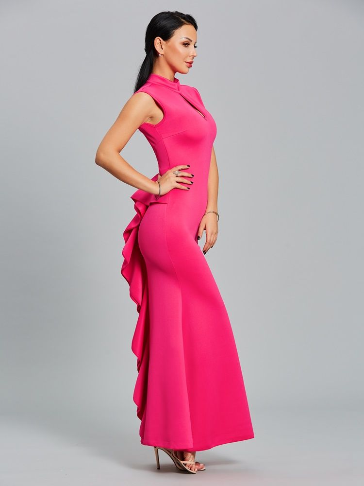 Robe Maxi Sirène Dos Nu Creux Pour Femmes