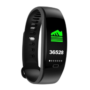 Bracelet Intelligent À Écran Couleur F64 Pour Hommes Météo Santé Bluetooth Sport Kcal Montre