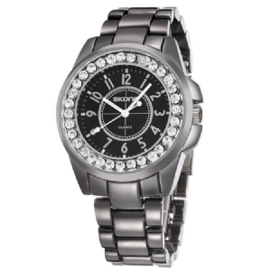 Jyy Nouveau Style Diamante Mains Lumineuses Montre Homme